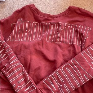 Aeropostale Burnt Orange Red Crewneck